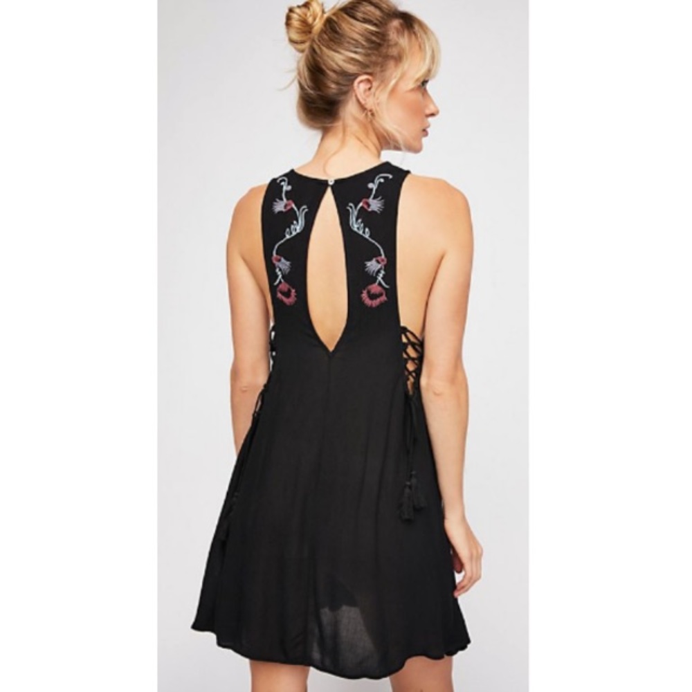 Free People Adelaide Festival Dress Black S NWT - Picture 4 of 8